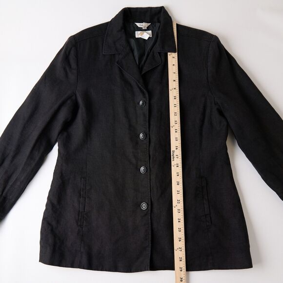 Talbots Coat Jacket Womens 14 Irish Linen Lagenlook Minamalist Travel Classic - Picture 4 of 9